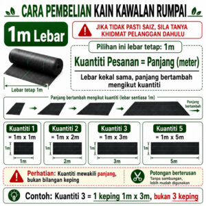 Weed Control Mat 90Gsm: Pilihan Tikar Rumpai Kebun Tahan Lasak