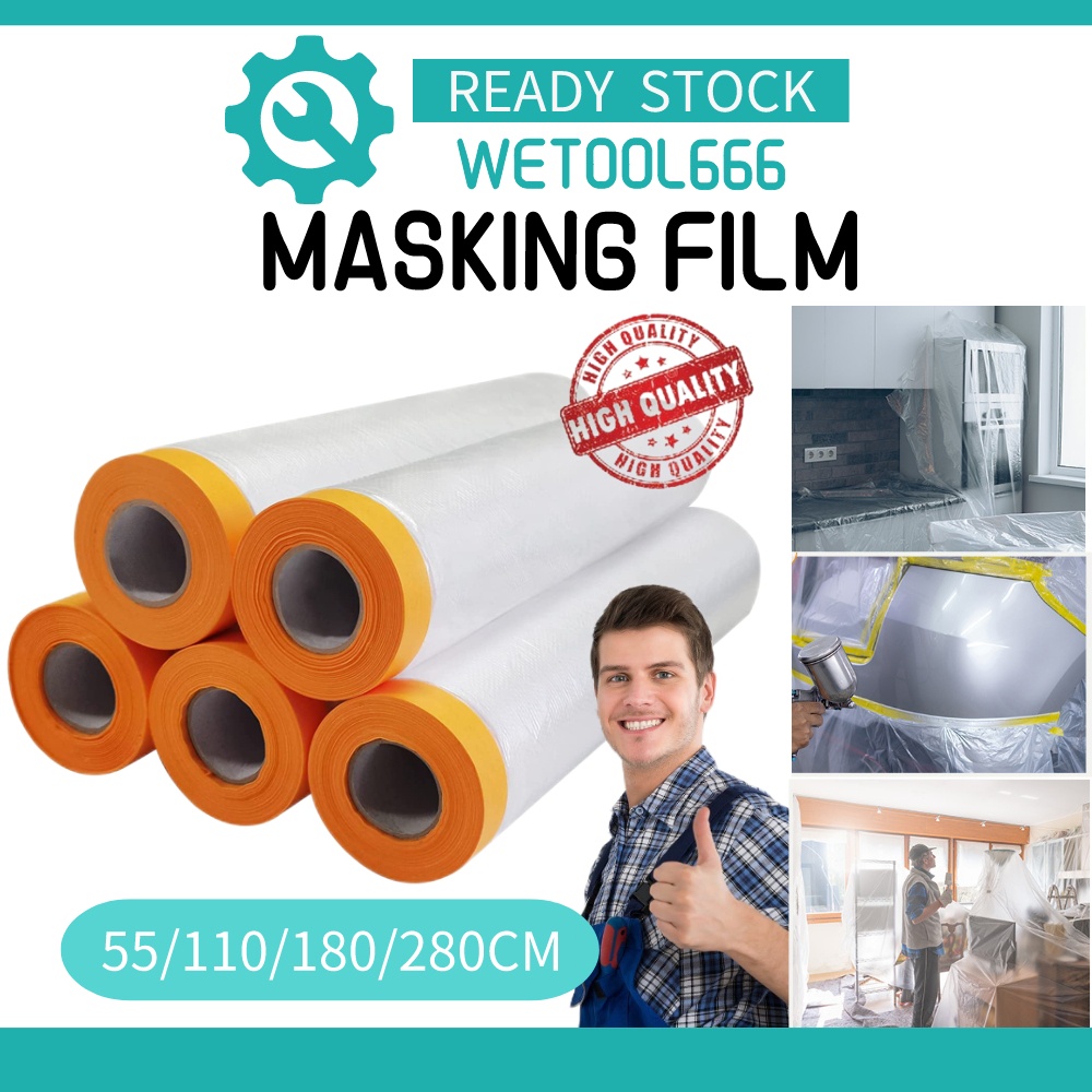 WT Masking Film With Tape 55/110/180/280 cm: Panduan Memilih Ukuran dan Kegunaannya