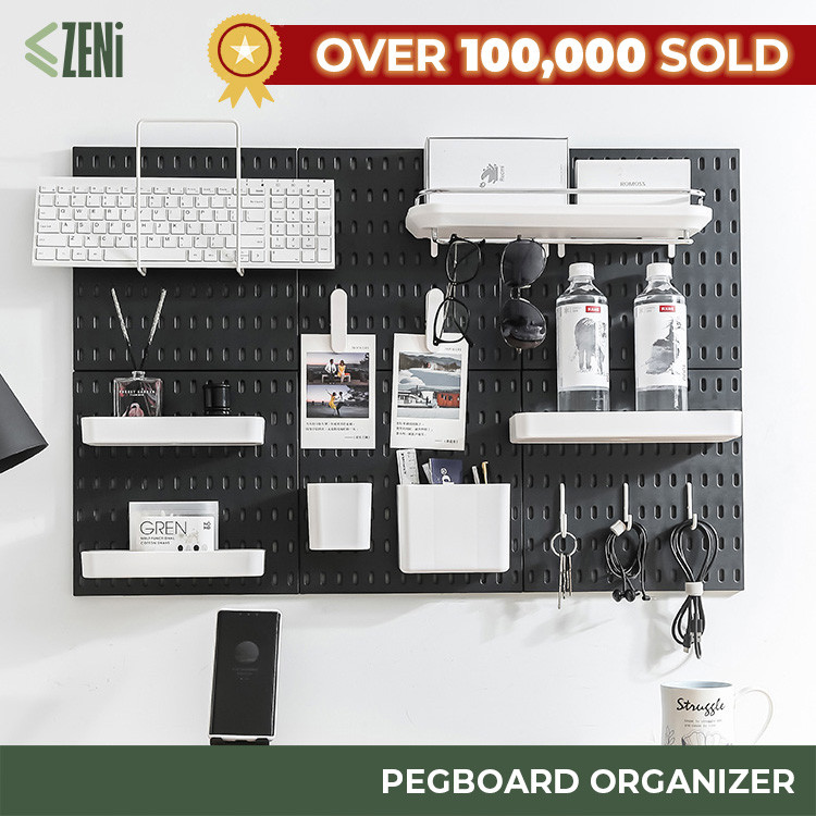 Zeni Pegboard Organizer: Aksesori Rak Dinding yang Serasi dengan IKEA SKADIS