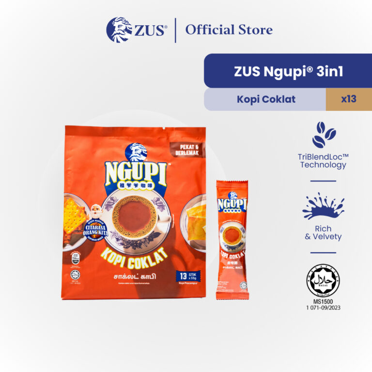 Adakah ZUS NGUPI® 3in1 Instant Coffee Kopi Coklat Pilihan Praktikal untuk Rasa Kopitiam di Rumah?