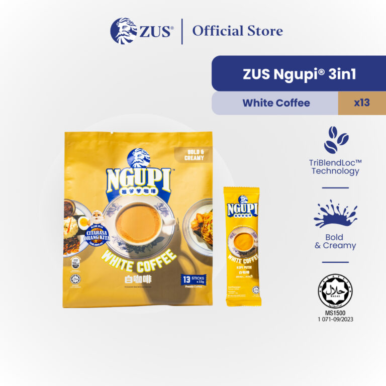 Adakah ZUS NGUPI® 3in1 Instant Coffee White Coffee Pilihan Praktikal untuk Rasa Kopitiam di Rumah?