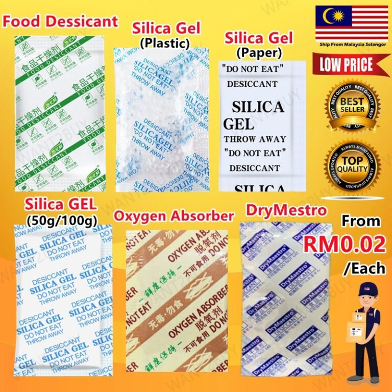 Silica Gel dan Penyerap Lembapan 100pcs: Pilih Varian Tepat untuk Makanan dan Barang Kering