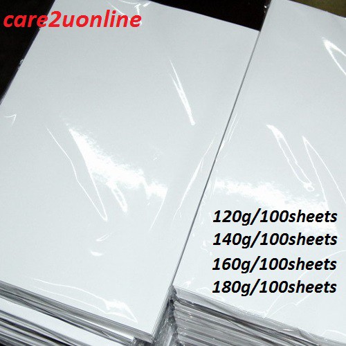 Kertas INKJET A4 Glossy 100 Helai: Pilihan Ketebalan 120Gsm Hingga 180gsm