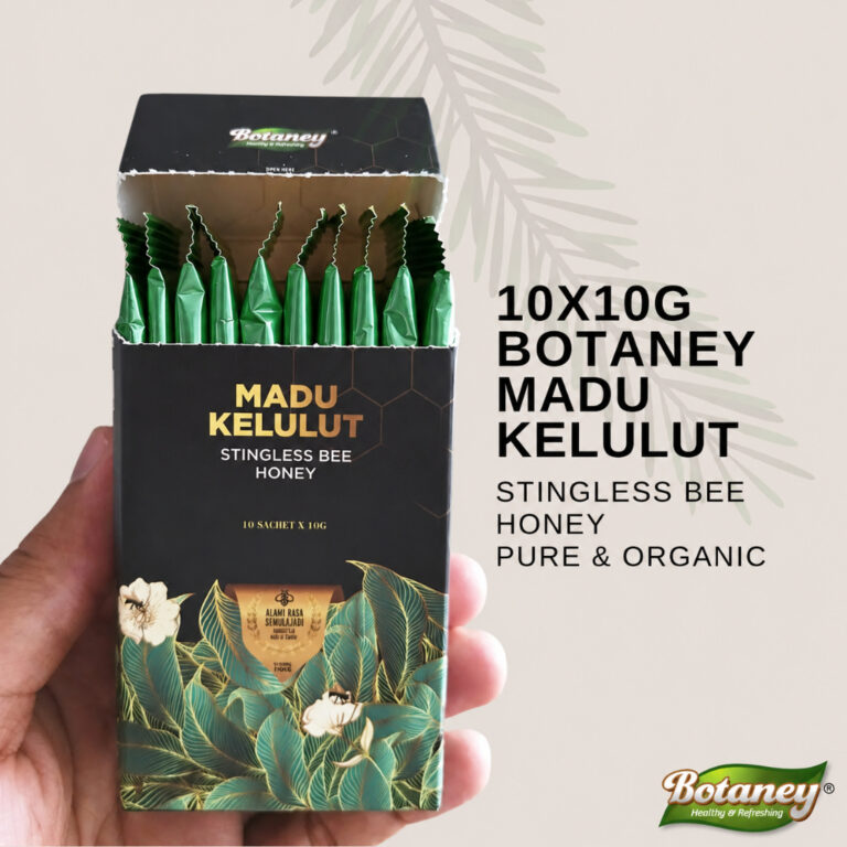 Botaney Madu Kelulut Asli 10x10G: Pilihan Pek Sachet Mudah Alih