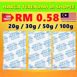 Silica Gel 20g Hingga 100g untuk Kawalan Lembapan Elektronik dan Pakaian