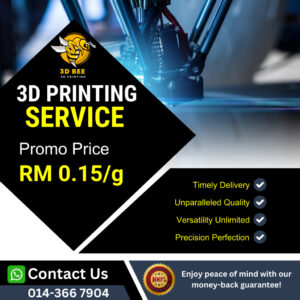 Servis 3D Printing 3D Bee: Harga, Cara Hantar Fail dan Anggaran Masa Siap