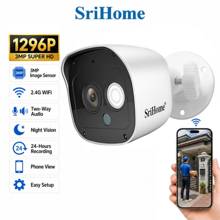 Kamera CCTV WiFi SriHome SH029 3Mp: Spesifikasi, Fungsi dan Panduan Semakan Pembeli