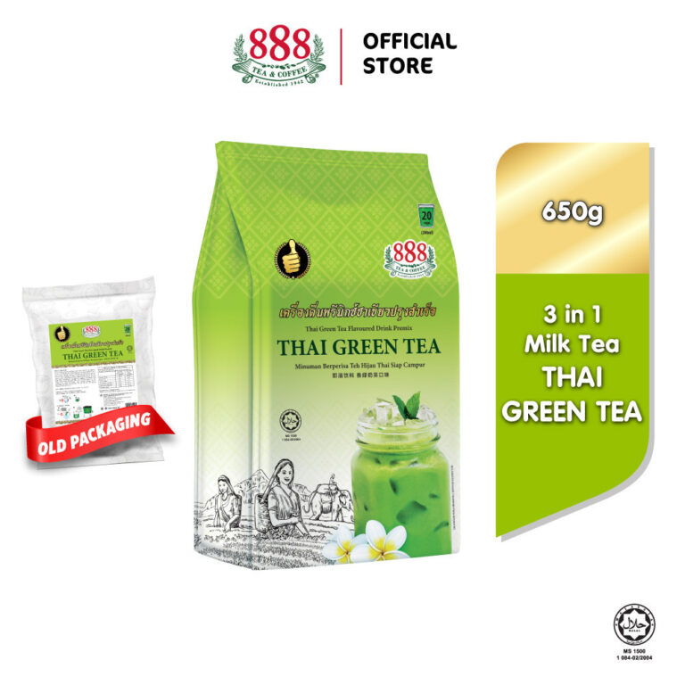 888 Instant THAI Green Tea: Pilihan Minuman Teh Hijau Segera 650g