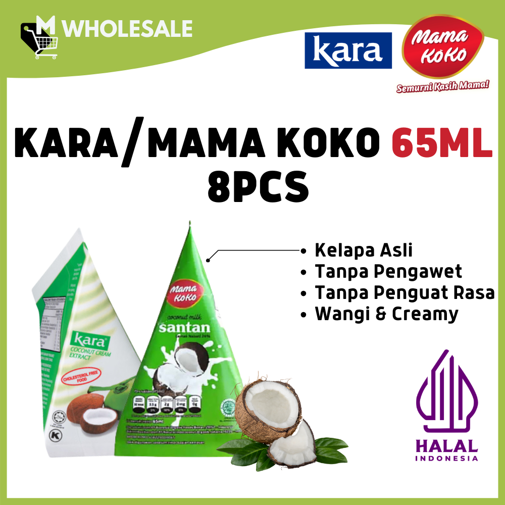 Santan Kelapa Kara atau Mama Koko 65ml (8pcs)