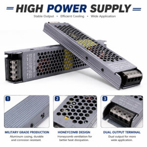 Memilih LED Strip Light Power Supply 60W Hingga 300W 12V yang Tepat