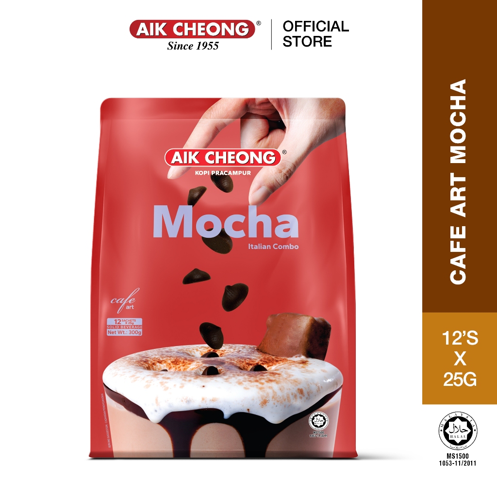 AIK CHEONG 3in1 Mocha: Analisis Pek Kopi Cafe Art