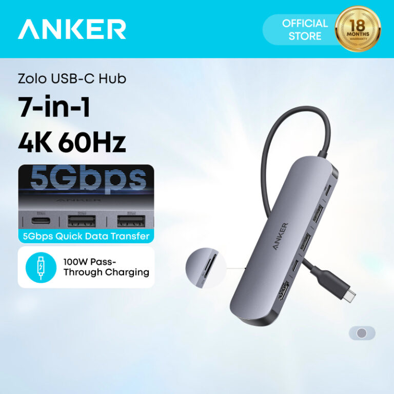 Anker C Hub 5-in-1: Port USB dan HDMI untuk Komputer Riba