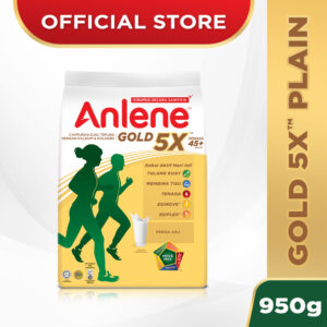 ANLENE Gold 5X Plain 950g: Rujukan Susu Tepung Tinggi Kalsium