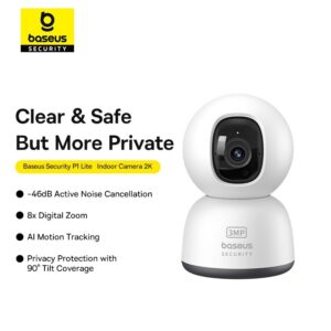 Baseus Security P1 Lite 2K: Kamera Keselamatan Rumah Pintar Tanpa Wayar