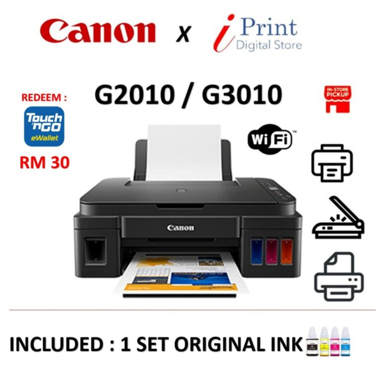CANON G2010 dan G3010: Perbezaan Fungsi Cetak dan WiFi