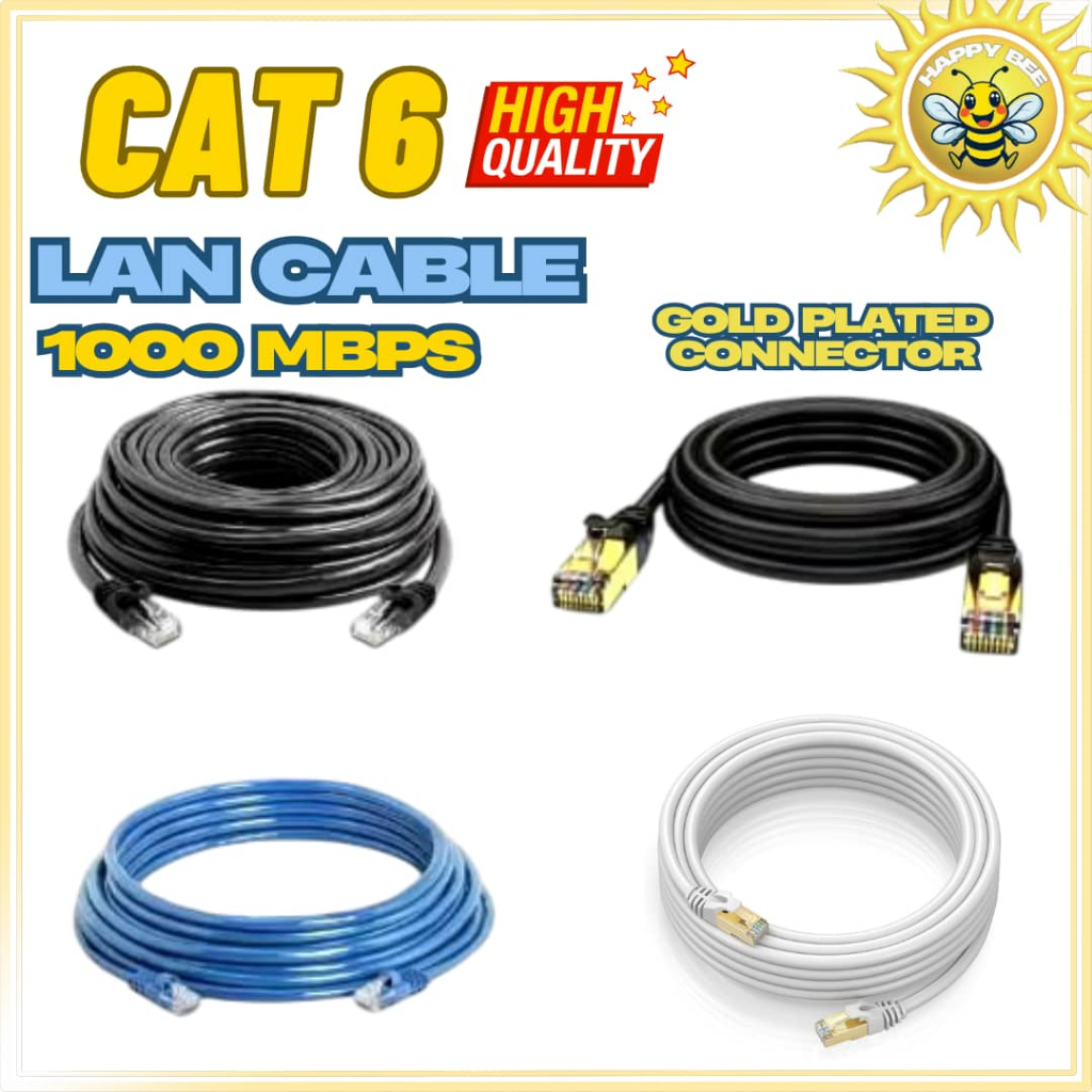 Kabel Lan CAT6: Pilih Panjang 3M Hingga 30M untuk Kelajuan 1000mbps