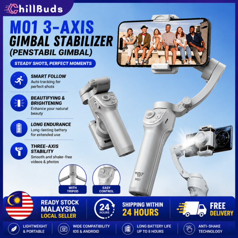 ChillBuds M01: Gimbal Telefon Stabil untuk Rakaman Vlog