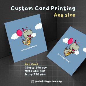 Panduan Tempahan Custom Card Printing Any Size SUCB dan Pilihan Kemasan