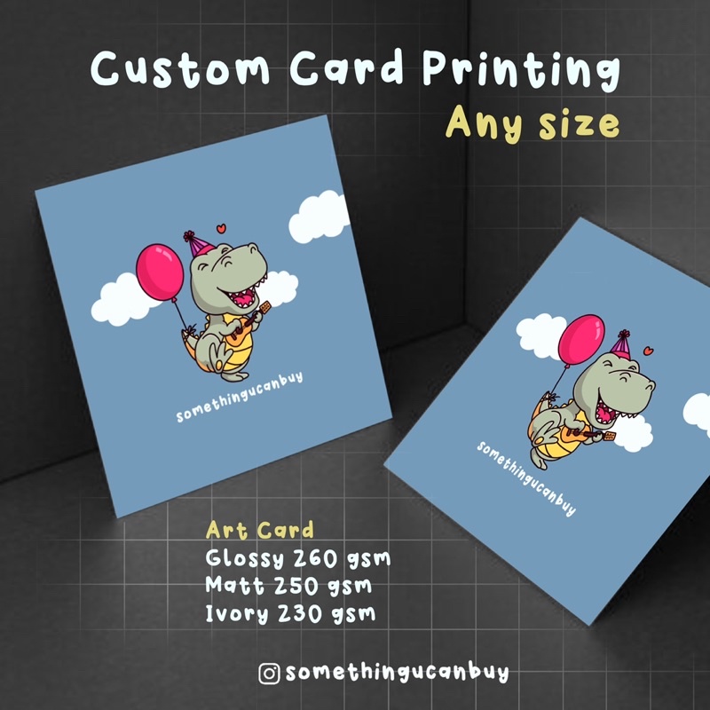 Panduan Tempahan Custom Card Printing Any Size SUCB dan Pilihan Kemasan