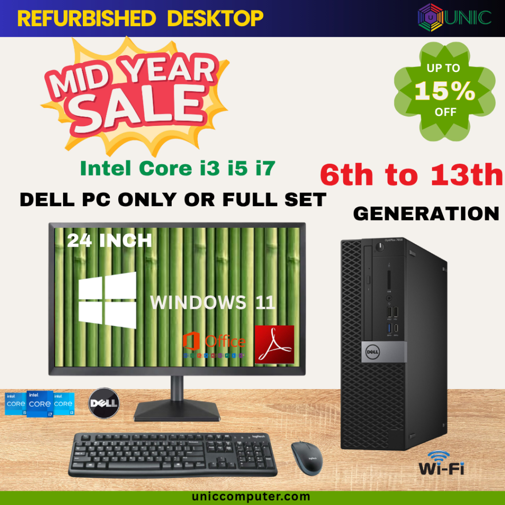 Dell OptiPlex Desktop Mix Model (Refurbished): Pilihan Pejabat dan Belajar