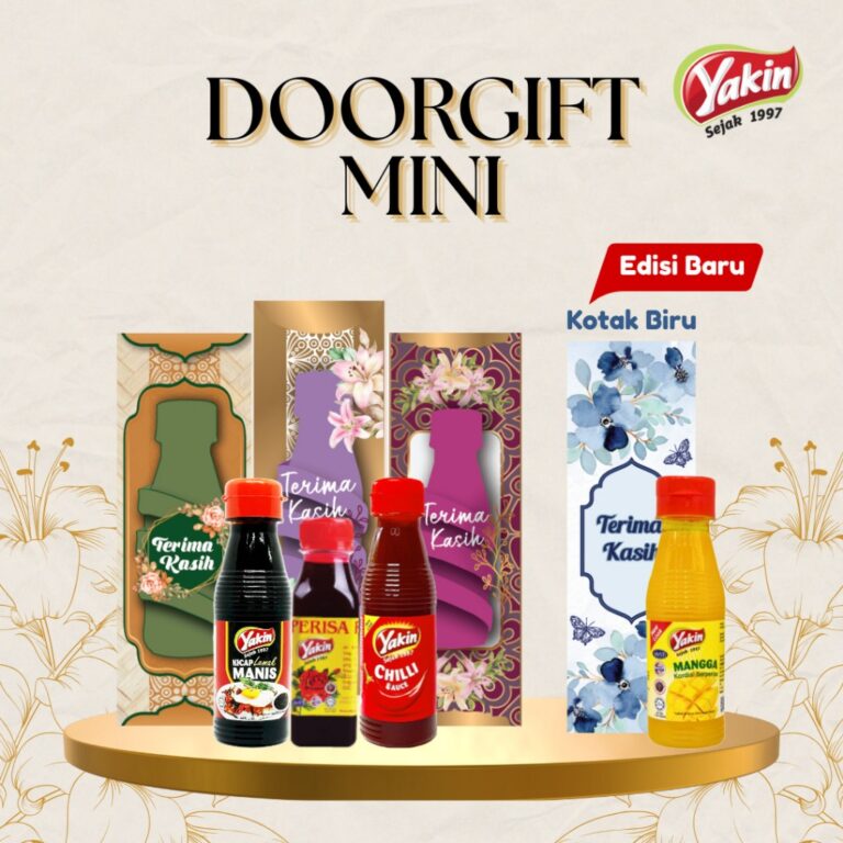 Doorgift Kahwin Mini Viral Yakin Sedap Sos Cili, Kicap, Sirap atau Sambal Kicap 150g