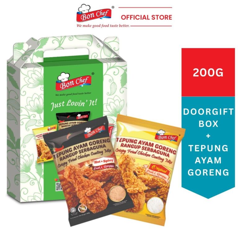 DOORGIFT Set BON CHEF: Tepung Goreng Ayam dan Kotak Hijau