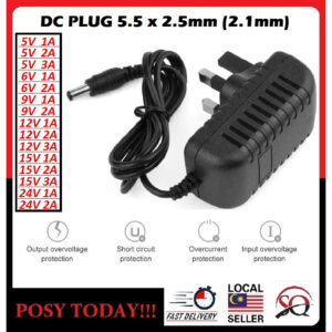 Panduan Memilih Ac To Dc 5.5mm Adapter Mengikut Voltan dan Arus yang Sesuai