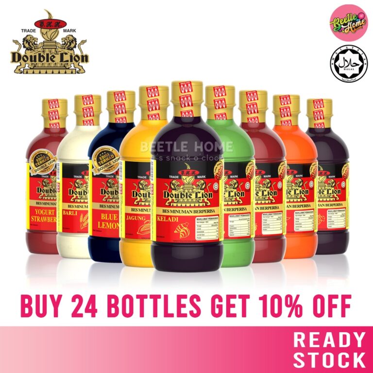 Double Lion Flavoured Concentrate dan Bes Minuman Perisa Tradisional
