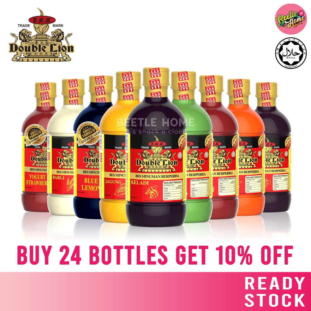Double Lion Flavoured Concentrate dan Bes Minuman Perisa Tradisional