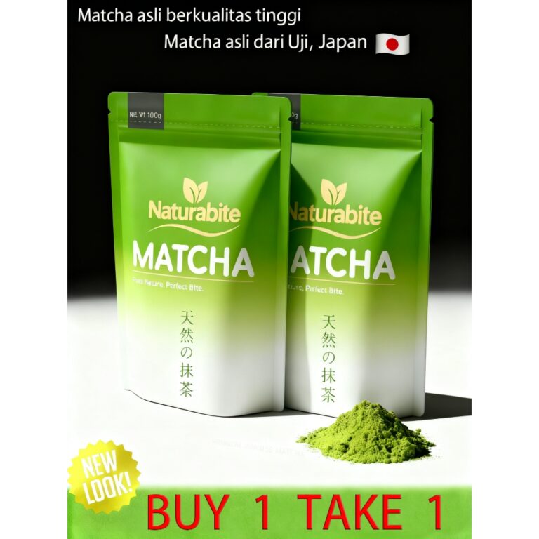 NaturaBite Pure Matcha Powder: Tawaran Beli 1 Percuma 1 dan Ciri Utama