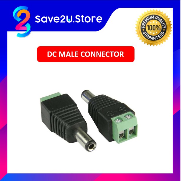 DC Power Connector Male dan Female Jack untuk CCTV serta LED Strip