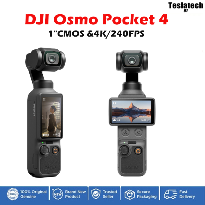 DJI Osmo Pocket 4: Sensor 1 Inci, Rakaman 4K/240FPS dan Kapasiti 107GB