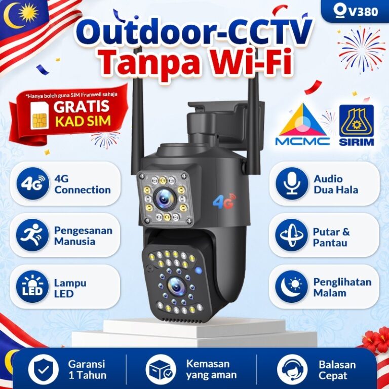 Kamera CCTV V380 Dual Lens 4G