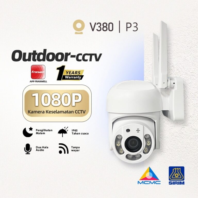 Kamera CCTV WiFi V380 Luaran: Panduan untuk Pantau Rumah Anda