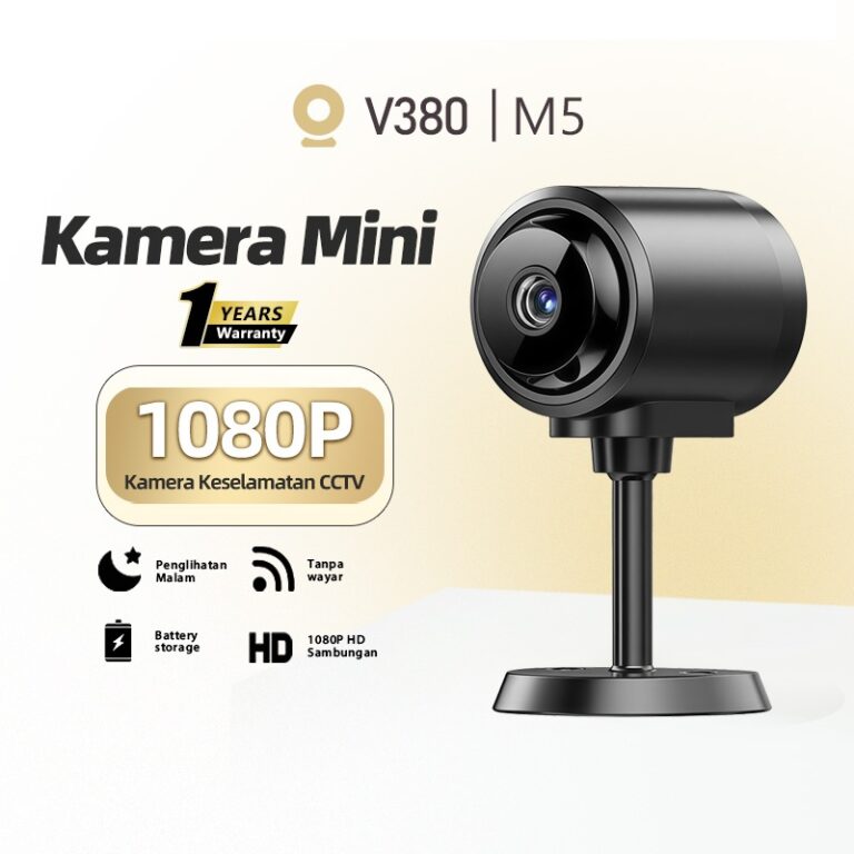 Kamera CCTV Mini V380 1080P: Pantauan Mudah dengan Kuasa Power Bank