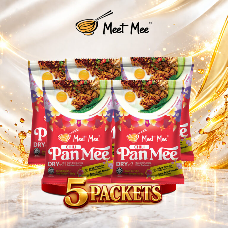 Bundle CAK 5IN1 MEET MEE Dry Chili Pan MEE: Pilihan Mi Kering Pelbagai Varian