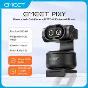 EMEET Webcam 4K Pixy: Kamera Dual AI Tracking untuk Penstriman