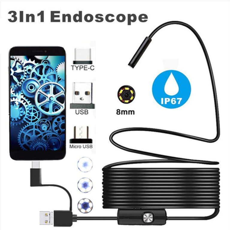 Kamera Endoskop 3in1 7mm: Semak Ciri, Keserasian Telefon dan Panduan Guna