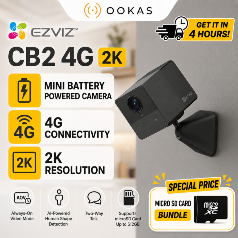 Kamera Keselamatan Ezviz CB2 dan CB1: Pilih Model WiFi atau 4G SIM