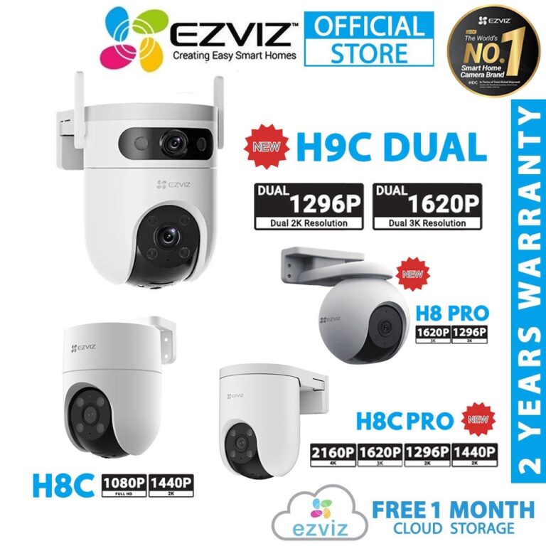 EZVIZ H9C Dual Lens H8C PRO: Panduan Pemilihan CCTV WiFi Luaran