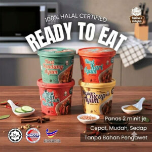 Nasi Segera Ready To Eat Halal untuk Asrama, Perkhemahan dan Pelancongan