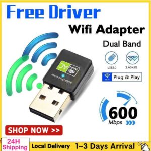 USB WiFi Adapter Free Driver 1300Mbps Dual Band