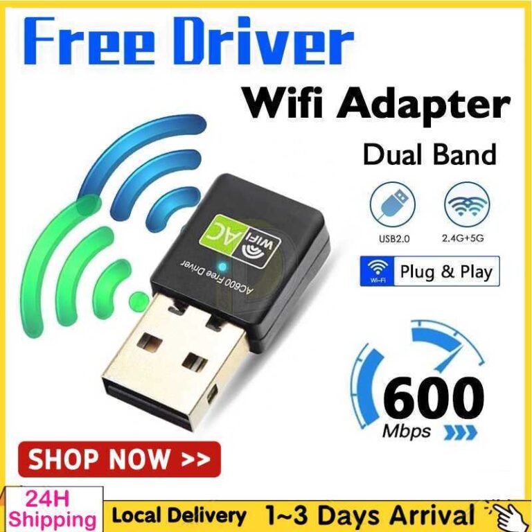USB WiFi Adapter Free Driver 1300Mbps Dual Band