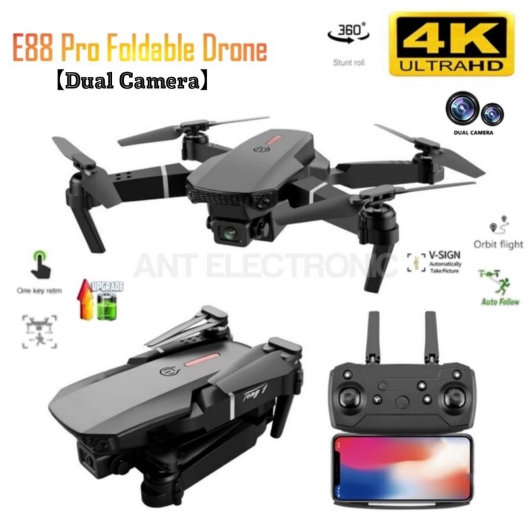 Dual Camera Drone K3 E88 E99: Spesifikasi Lipat dan Kawalan WiFi FPV