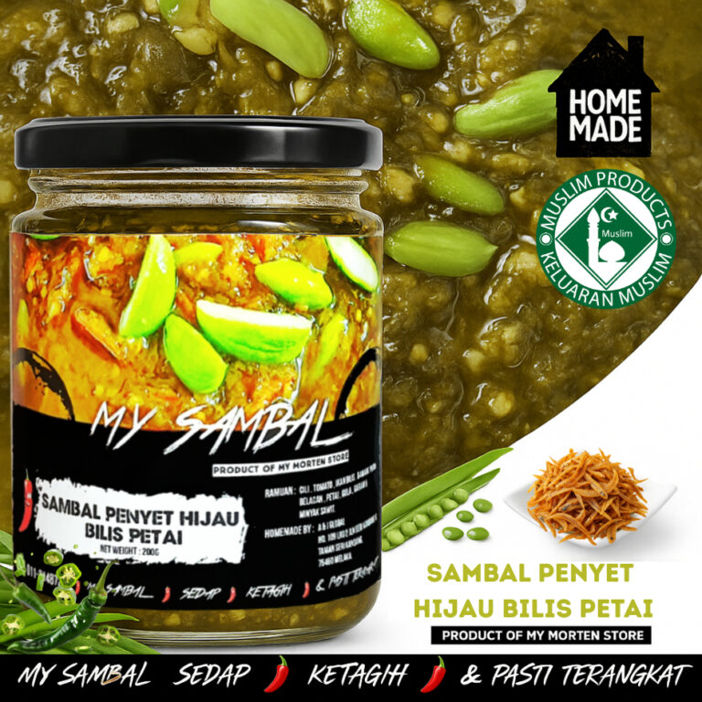 Sambal Penyet Hijau Bilis Petai My Sambal