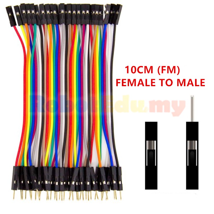 Dupont Jumper Wire FM 40pcs: Pilihan Wayar Ujian DIY Arduino
