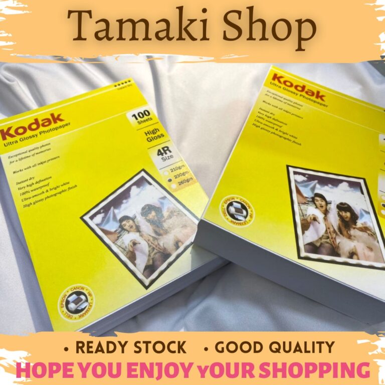 Kertas Foto KODAK GLOSSY 4R 230Gsm 100 Helai untuk Pencetak Inkjet
