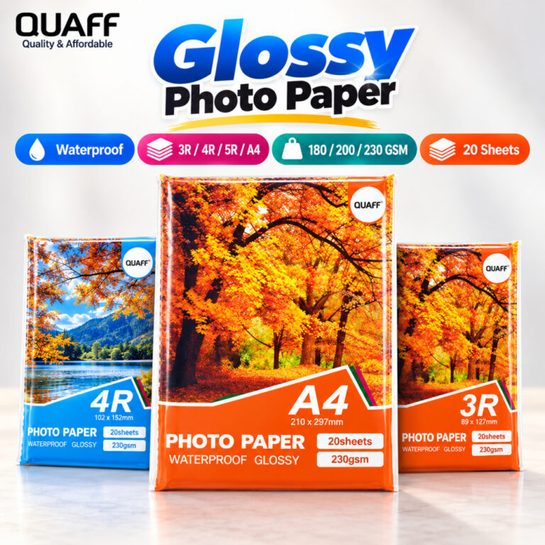 Glossy Photo Paper: Panduan Memilih Ukuran 3R, 4R, 5R dan A4 untuk Cetakan Inkjet