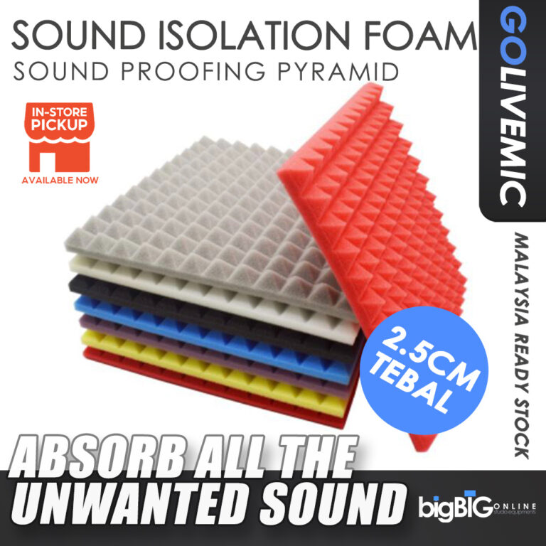 GoliveMic Pyramid Soundproof Foam: Fungsi, Had, dan Panduan Beli