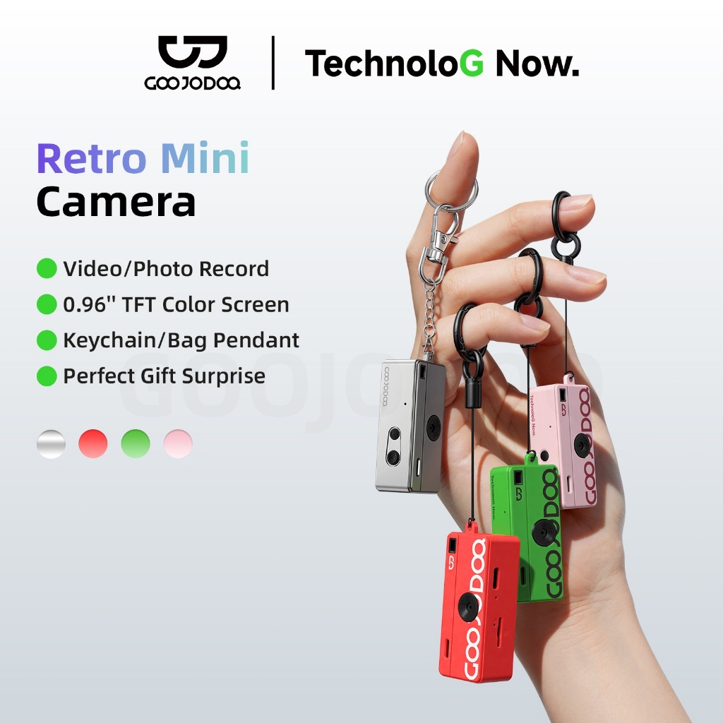 GOOJODOQ 0.96-inch Mini Camera: Kamera Mini Bergaya Retro untuk Rakaman Kreatif
